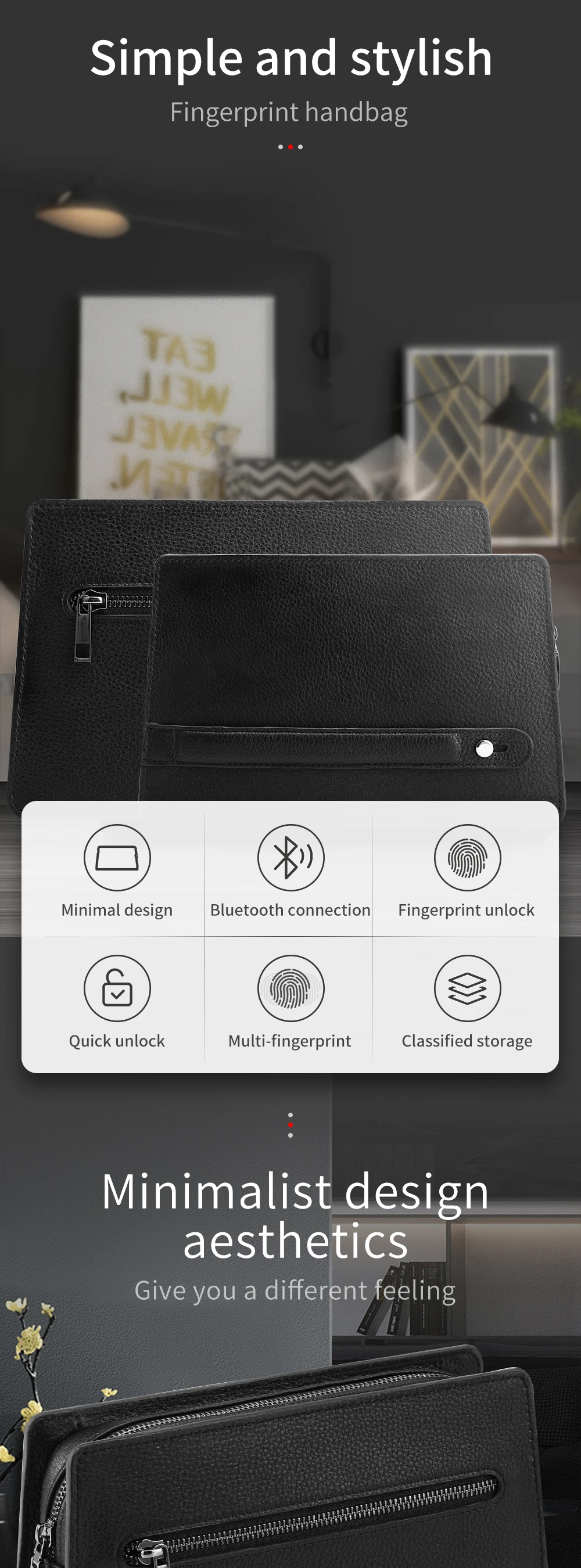 clutch bolsa masculina