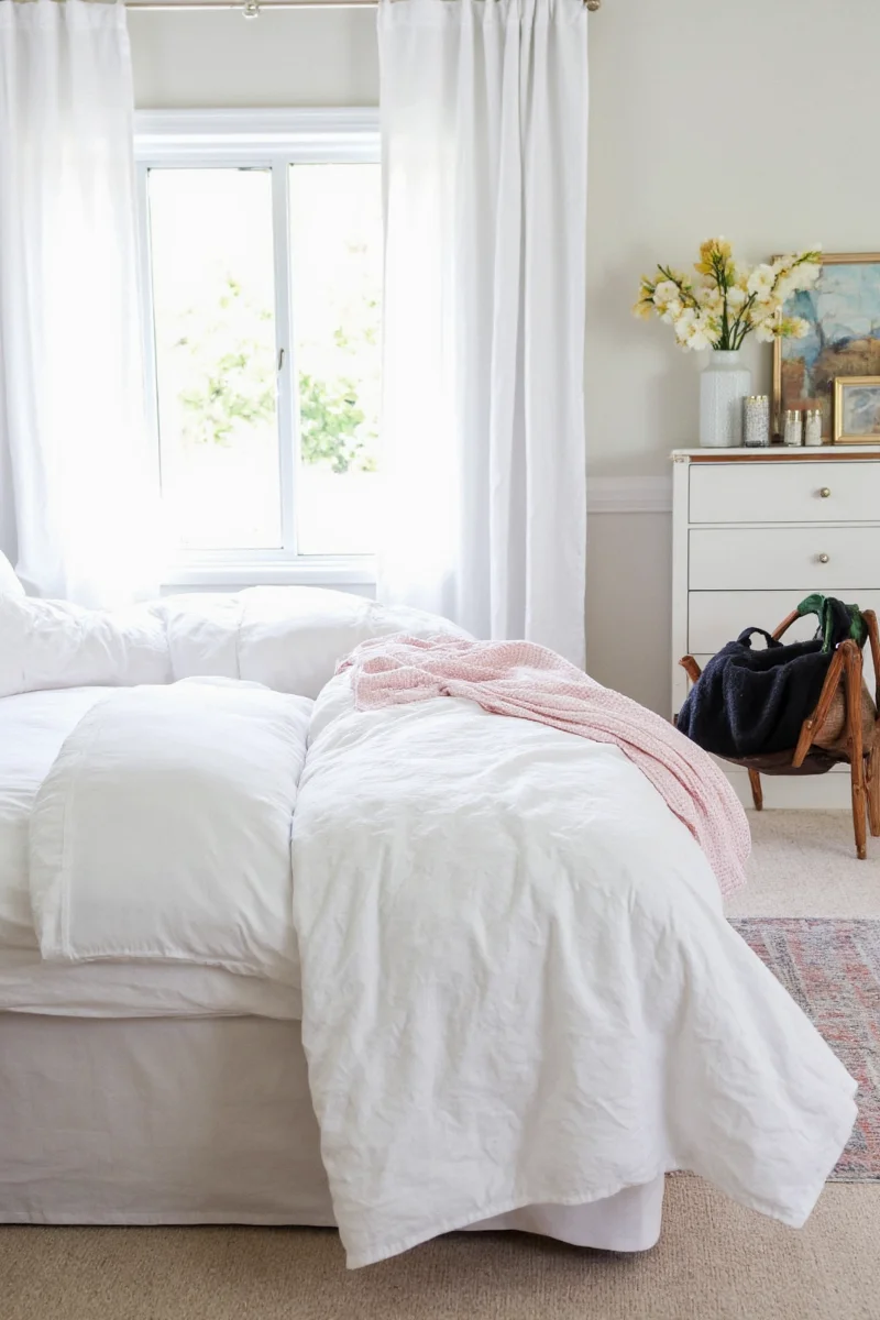 Layered Garnet Hill sheets for texture