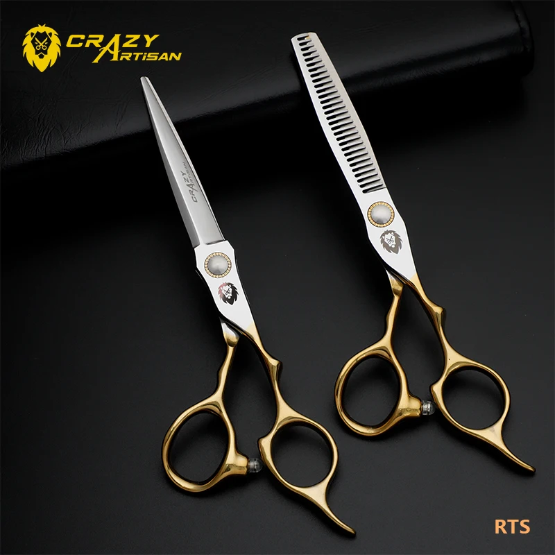 

440C Stainless Steel 5.5 6.0 7 Inch scissor cut men's hair hairdressing scissors tijeras barberia