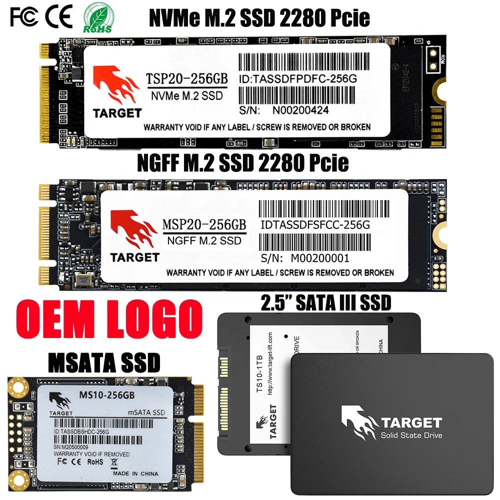 

Target High Speed Solid State Drive Internal Hard Disk Memorias Pcie Gen4 M2 M.2 Nvme ssd 240GB 512GB 1TB Hard Drives SSD