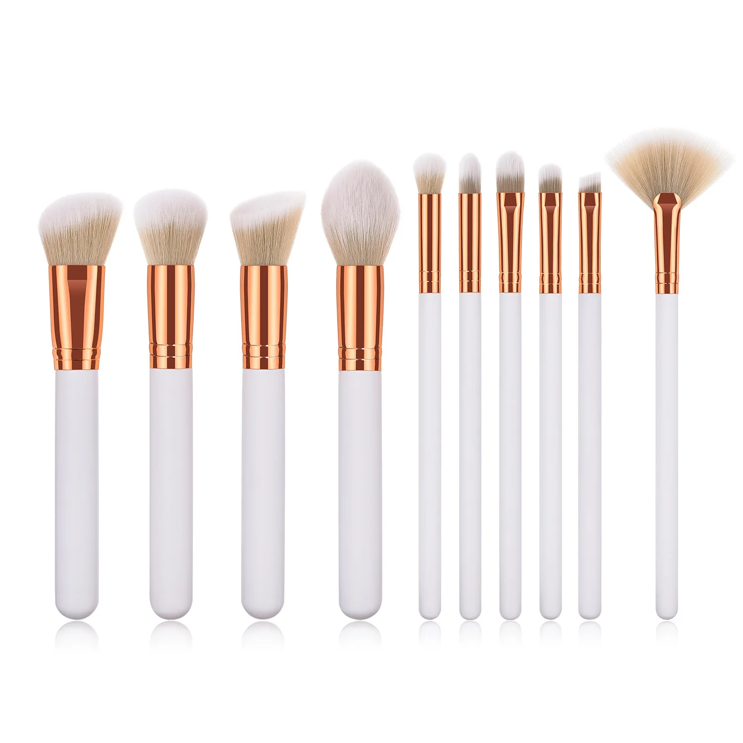 

10Pcs Custom Logo eyeshadow brush powder brush High quality Cosmetic New Makeup Brushes