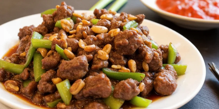 Stir-frying Szechuan Beef in Wok