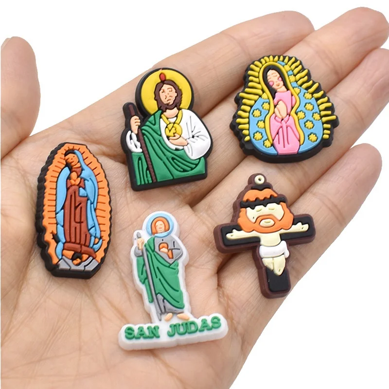 

wholesale instock available Easter religious jesus shoe decoration croc shoe charms, As pics