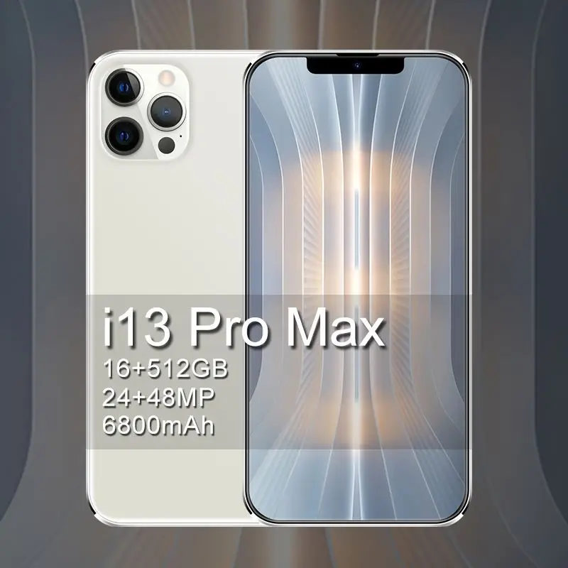 

6.7 inch i13 Pro Max 12GB + 512GB Android smartphone 10 core 5G LET phone 3 camera MTK6889 face ID unlock mobile phone