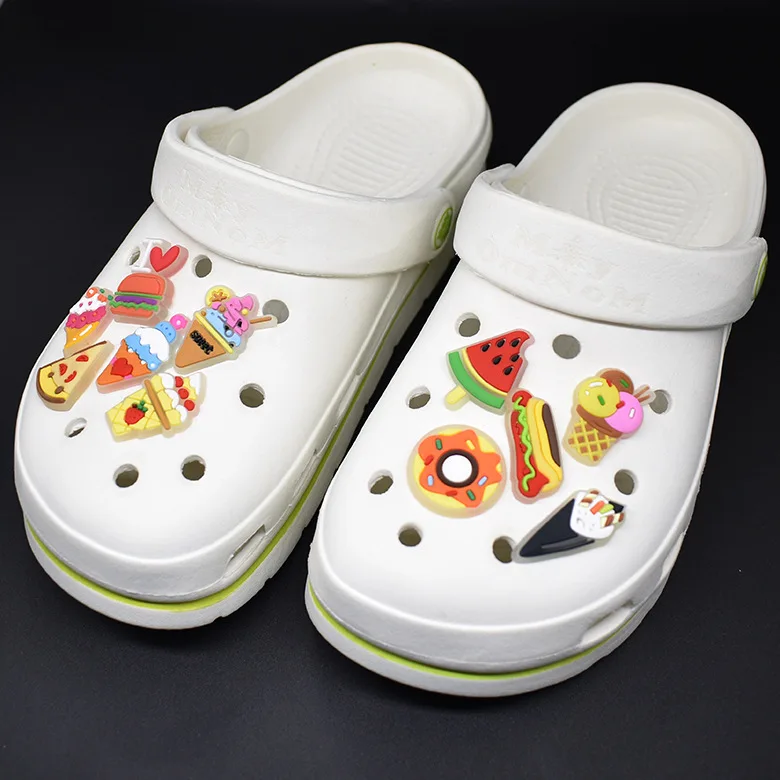 

Luminous PVC Croc Charms Cute Food Croc Designer Charms Shoe Accessories Women Decoration pvc Shoe Charms Croc for Kids