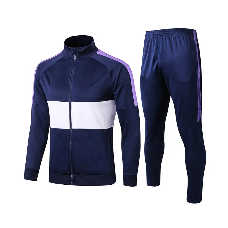 

Sportswear Blank Jacket Sets Adult Design Your Own Tracksuit for Soccer, Any colors can be made