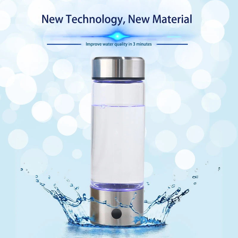 

Portable Hydrogen Rich Water Glass Rechargeable Ion Water Generator Hydrogen-rich Water Cup Generator Healthy Cup, Custom