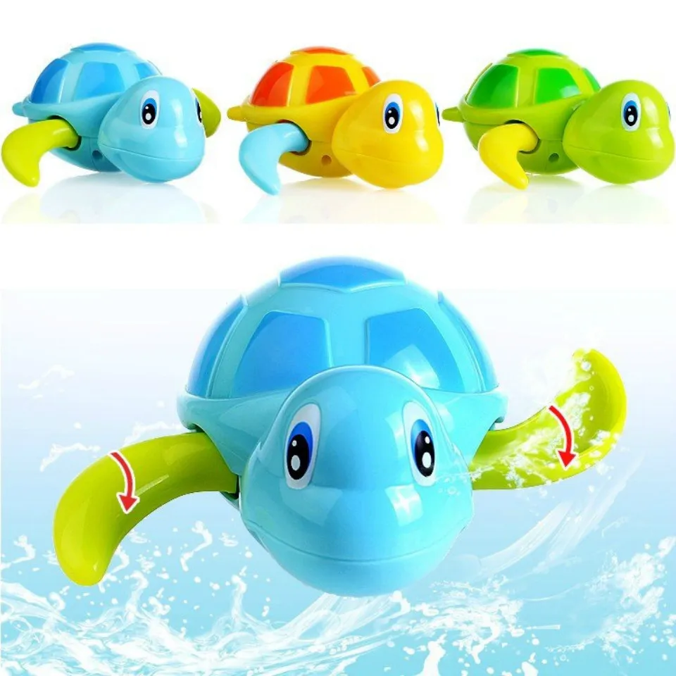 

Free Shipping Swim Turtle Cute Cartoon Animal Tortoise Baby Water Toy Factory Diecast Toy Vehicles Other Bath kitchen toys