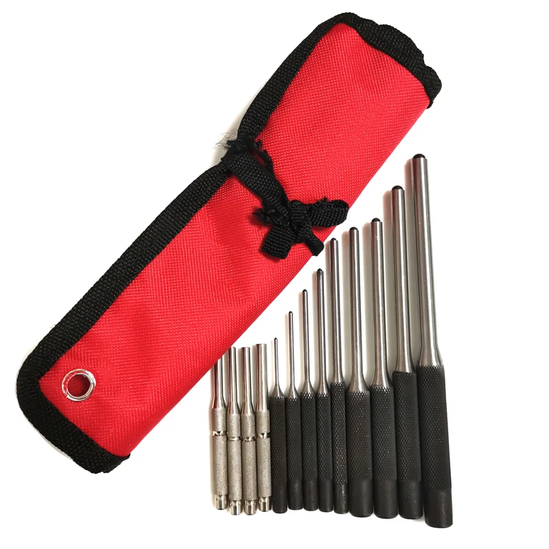 

Tactical 13Pcs Roll Pin Punch Set Rifle Bolt Catch Roll Up Tool Kit for Hunting AR15 M16 Glock Pistol Accessory