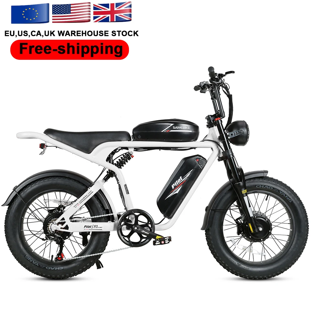 

SAMEBIKE Full Suspension 48V 32Ah Lithium Battery2 000w electric bicycle mountain fat ebike