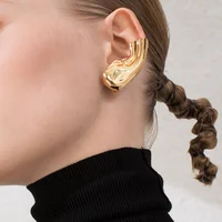 

FASHION Punk Earlobe Ear Cuff Clip On Earrings For Women Gold Color Auricle Earings Without Piercing Fashion Jewelry E1121