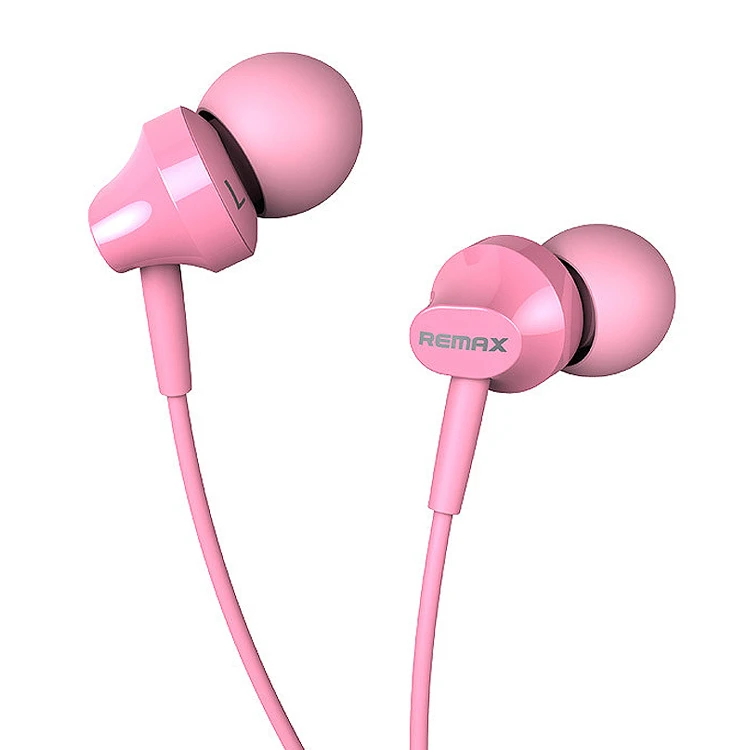 

Remax Join Us Free sample cheap colorful RM-501 in-ear wired earphones with Mic for smartphone, Black, white, blue, pink