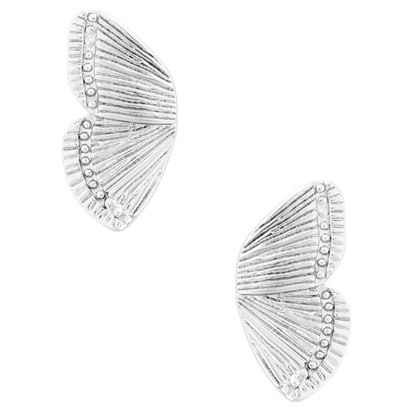 

Vintage Gold Metal Charming Earrings for Women Original Half Butterfly Wing Studs Earrings Daily Wearable Jewelry, As the picture show