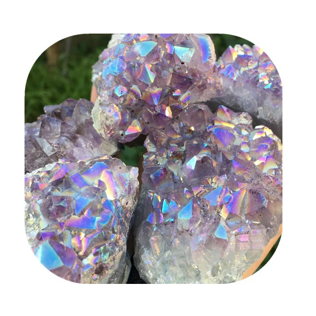 

crystal crafts natural stone aura amethyst crystal clusters for home decoration