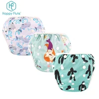 

Bulk wholesale baby child swimming diaper waterproof pul coffee material baby swim pants