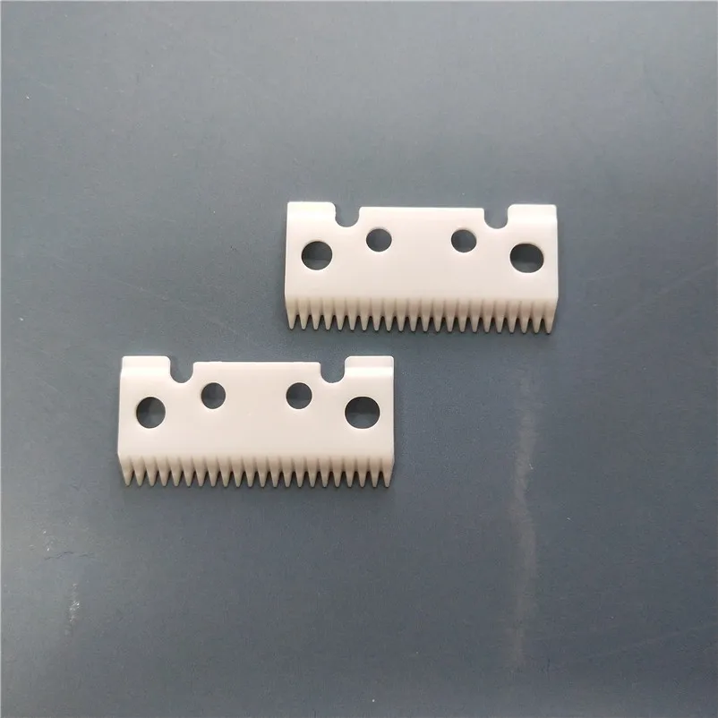 

White 22 teeth zirconia ceramic trimmer blade for Master hair clipper