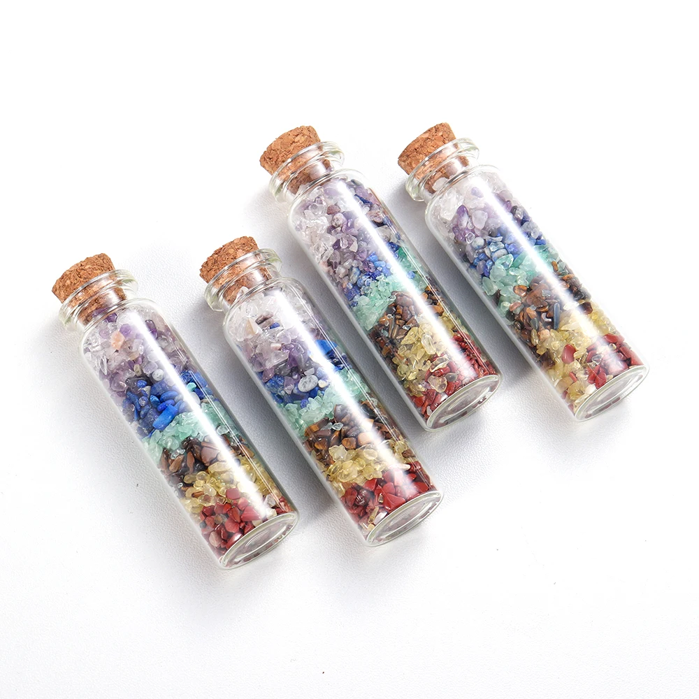 

Wholesale crystal gravel Stones Crushed Stone Wishing Bottle For Gifts