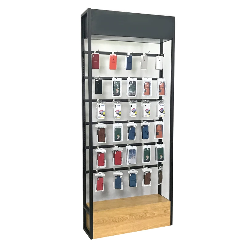 Promotion Cell Phone Accessories Pegboard Display Rack With Hooks Wall