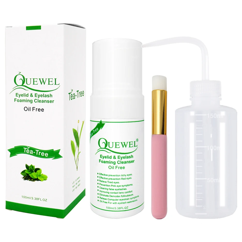 

Wholesale Tea Tree Lash Cleanser Custom Eyelash Cleanser Private Label Lash Foam Shampoo For Eyelash Extension, White