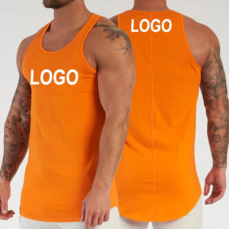 

China Wholesale OEM Men Bulk Fitness workout Cotton Gym Clothing Tank Tops vest For Men