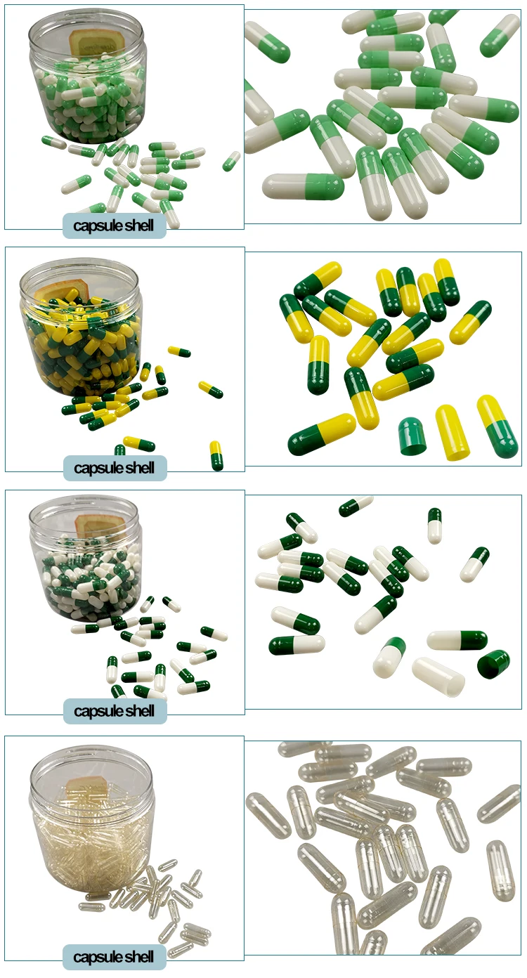 Empty Capsule Manufacturer Empty Hard Capsule Shell Clear Capsule Shell Size 1