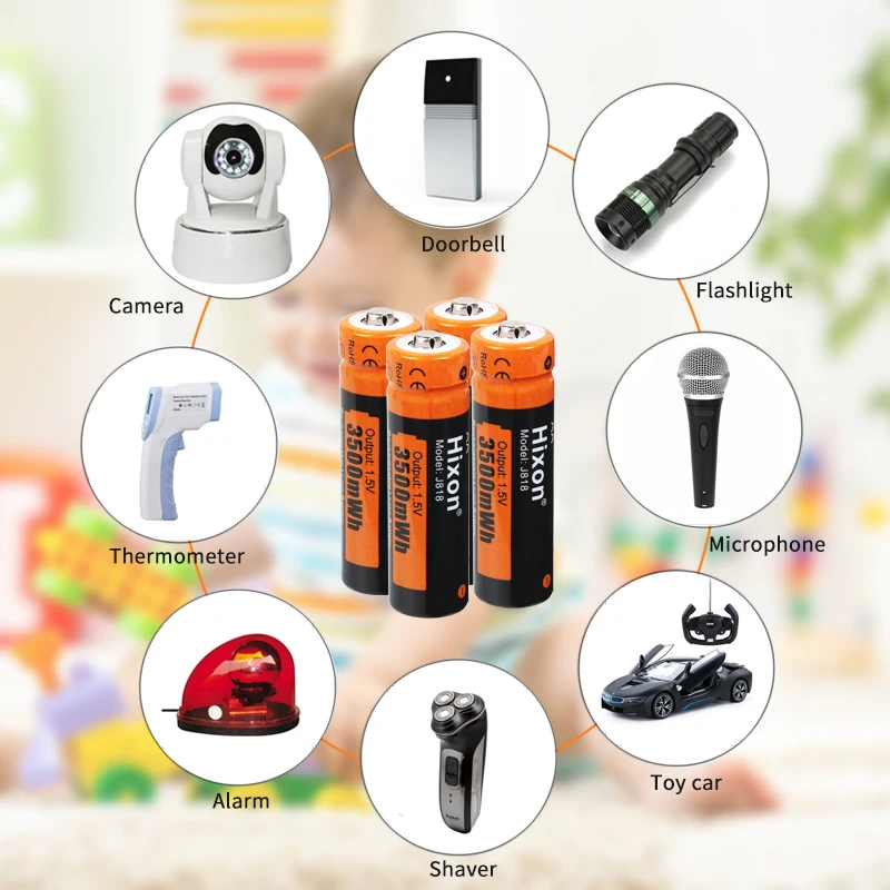 4個hixon 1 5v Aa充電式バッテリー充電器 Buy 1 5v単三電池 単三充電式バッテリー 1 5v充電式バッテリー Product On Alibaba Com