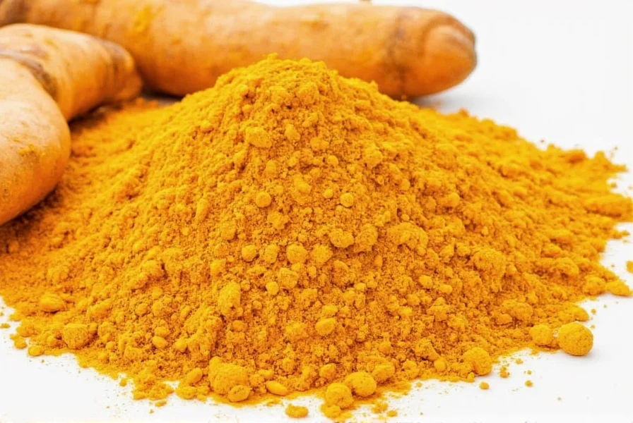 Fresh turmeric roots with golden interior visible after cutting