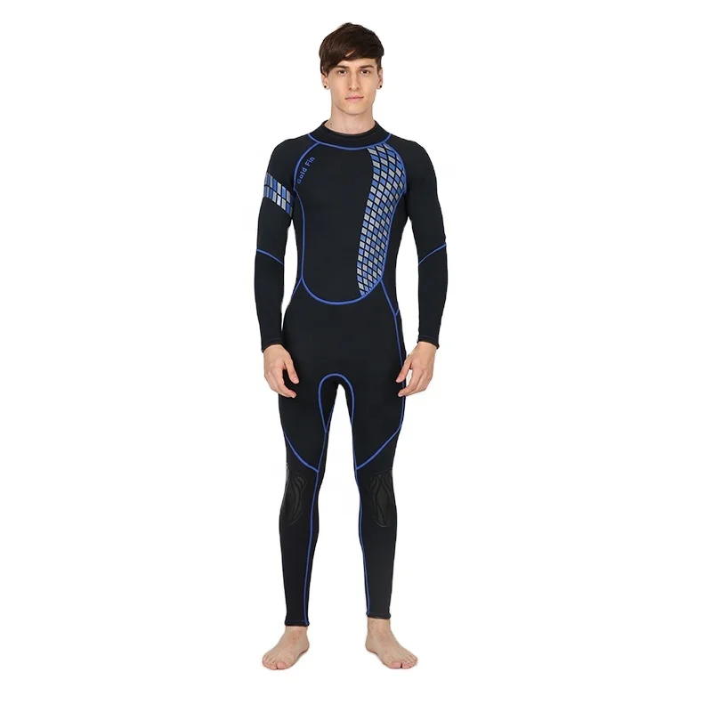 
3 MM One Piece Warm Surfing Wetsuits Scratch Resistant Neoprene Long Sleeve Men Diving Wetsuits 