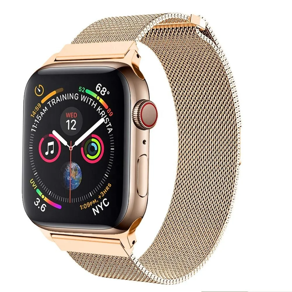 

Tschick Milanese Replacement Band For Apple Watch 38/42mm,Stainless Steel Mesh Band Magnetic Closure For iWatch Series 5/4/3/2, Multi-color optional or customized