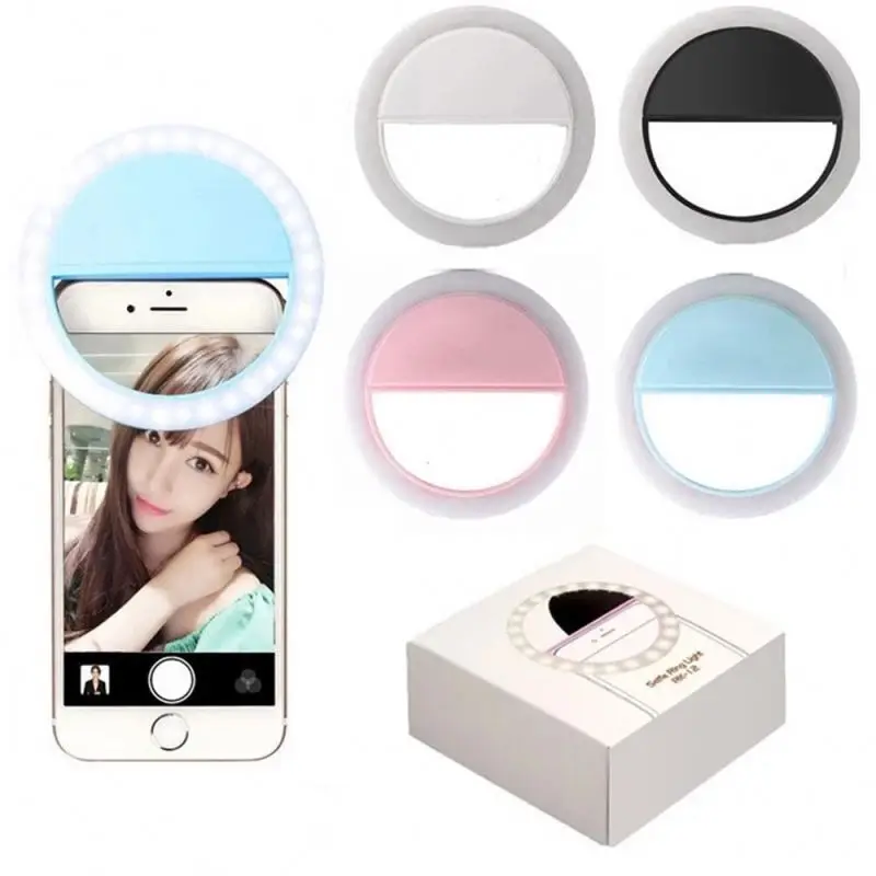 

2021 new and hot sell Make Up Camera Fill Ring Light LED Selfie Ring Light with USB For Mobile Phone iphone 12 pro