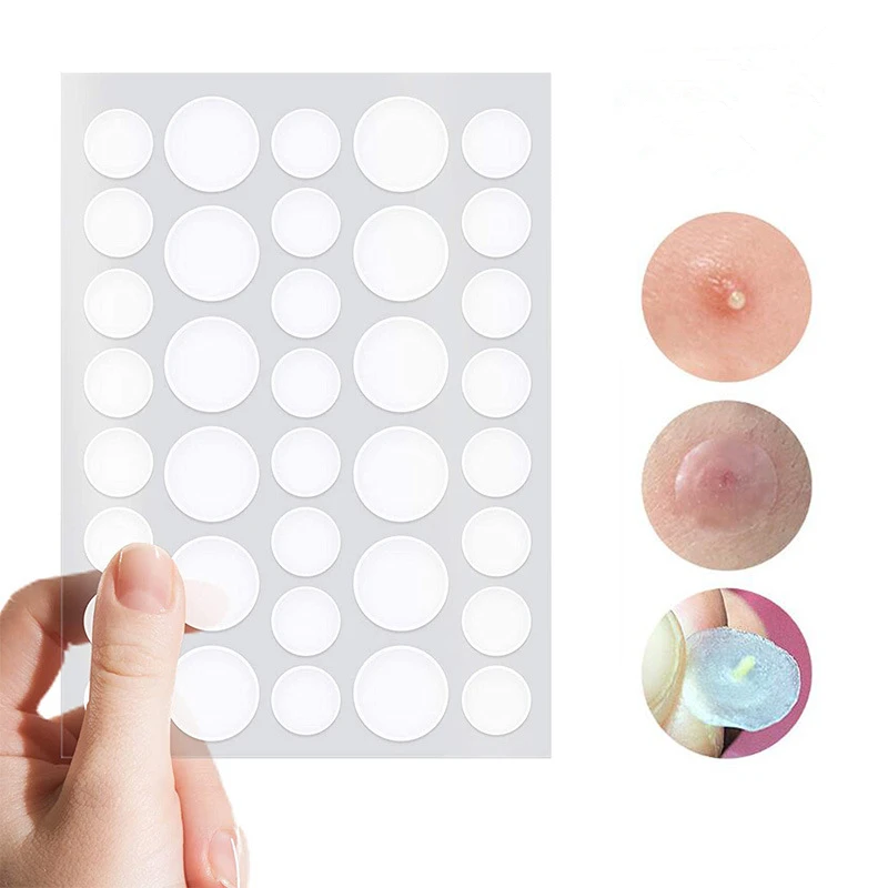 

Acne Spot Pimple Patches 48 Dots, Invisible Hydrocolloid Blemish Spot Absorbing Cover, Disposable Face and Skin Spot Patch, Transparent