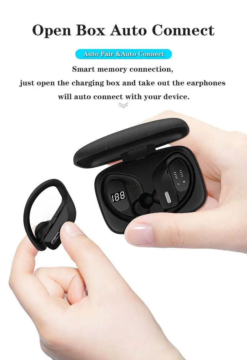 2021 New T11 bluetooth headphone wireless handsfree for mobile tws earbuds IPX 5 Waterproof Gaming headphone vs airpods max bt21 - ANKUX.COM