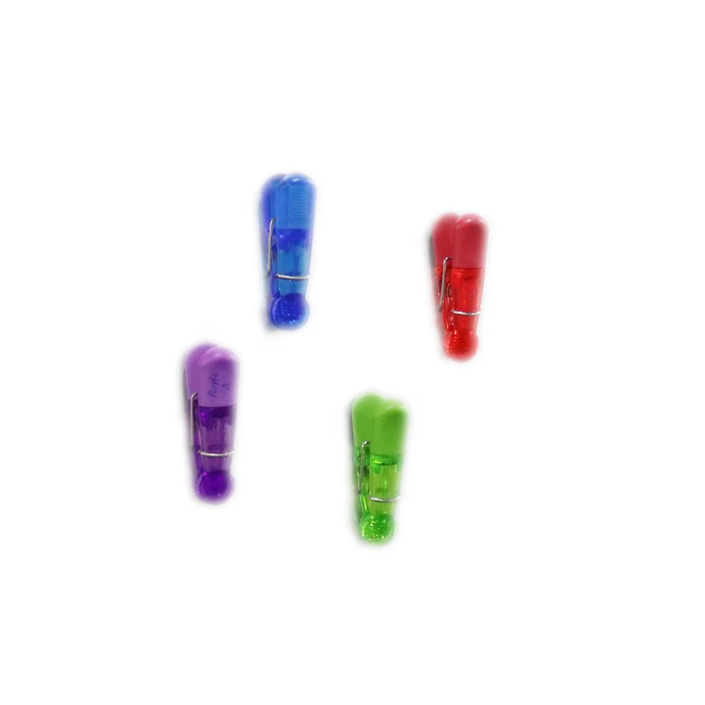
Wholesale 2019 Hot Selling Plastic Office School Magnetic Clips Set 7 Colors 