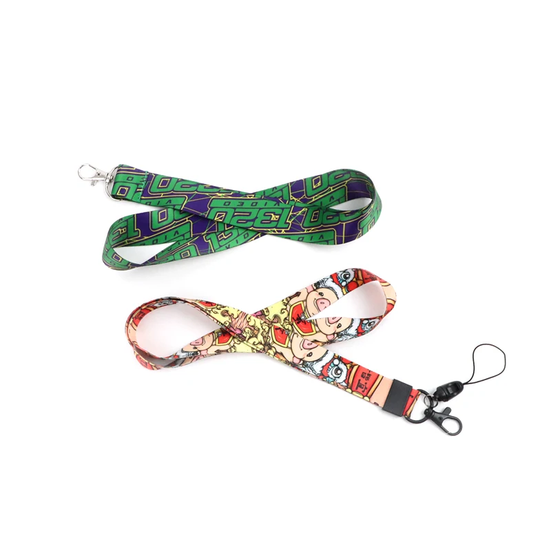 

Promotional Advertising sublimation retractable wristlet keychain lanyard