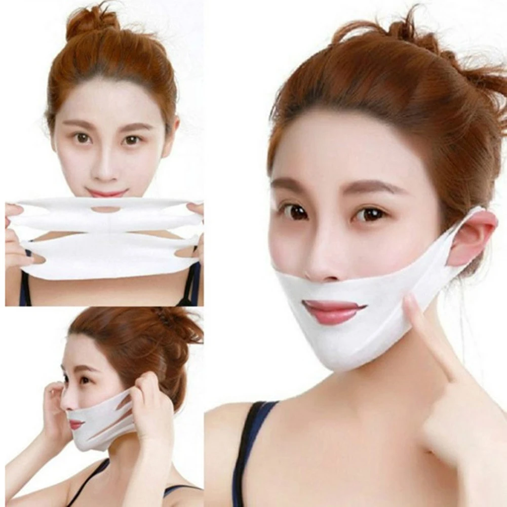 face masks, v shape face slim chin check neck lift peel-off mask