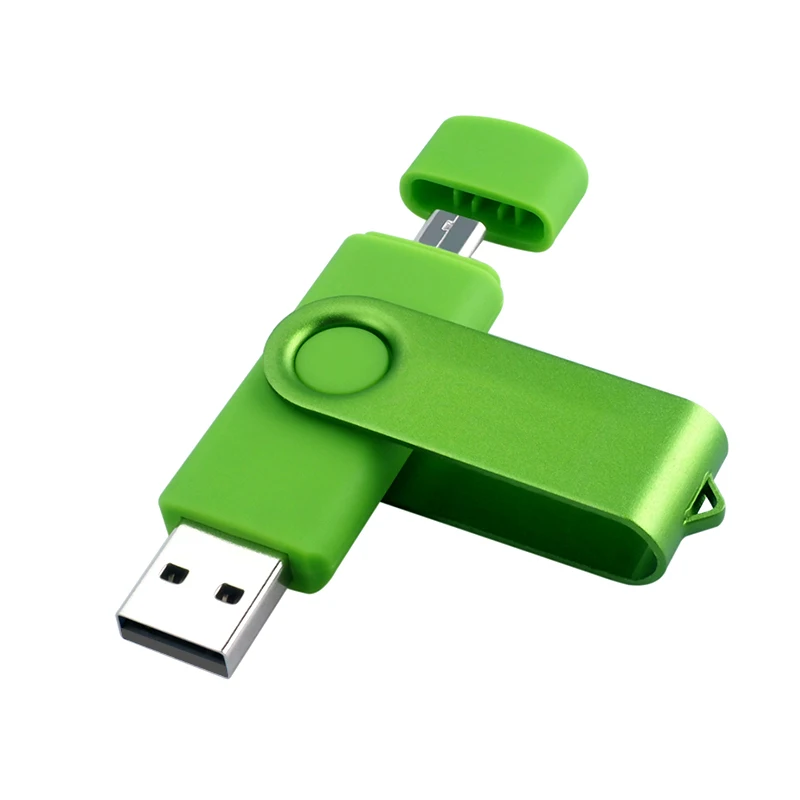 Custom Logo Swivel 64gb 16GB 32GB 8gb 4gb Otg Usb Dual Flash Drive For Android Smartphone Pendrive - ANKUX.COM