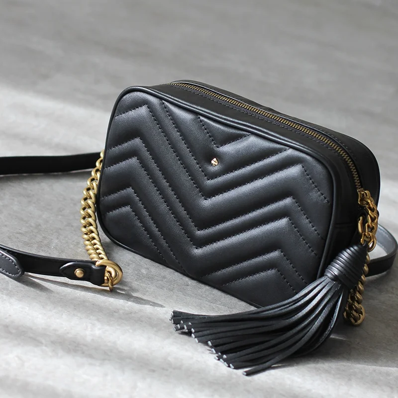 

fashion chain bag 100% leather handbags luxury handbags for women real leather high quality handbag