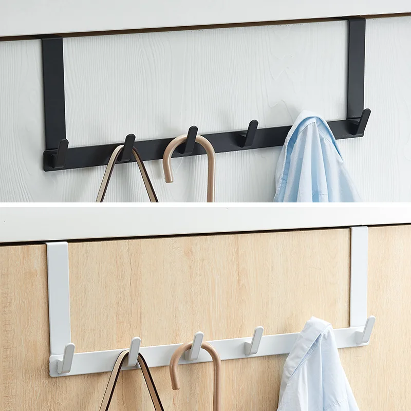 

Rear door hook clothes rack bedroom door punch-free door back storage clothes hanging rack coat hook