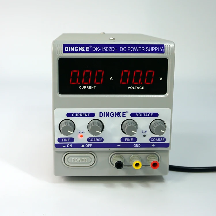 DINGKKE 1502D 30W 15V 2A Adjustable Digital Dc Power Supply for Mobile Phone Laptop Repair