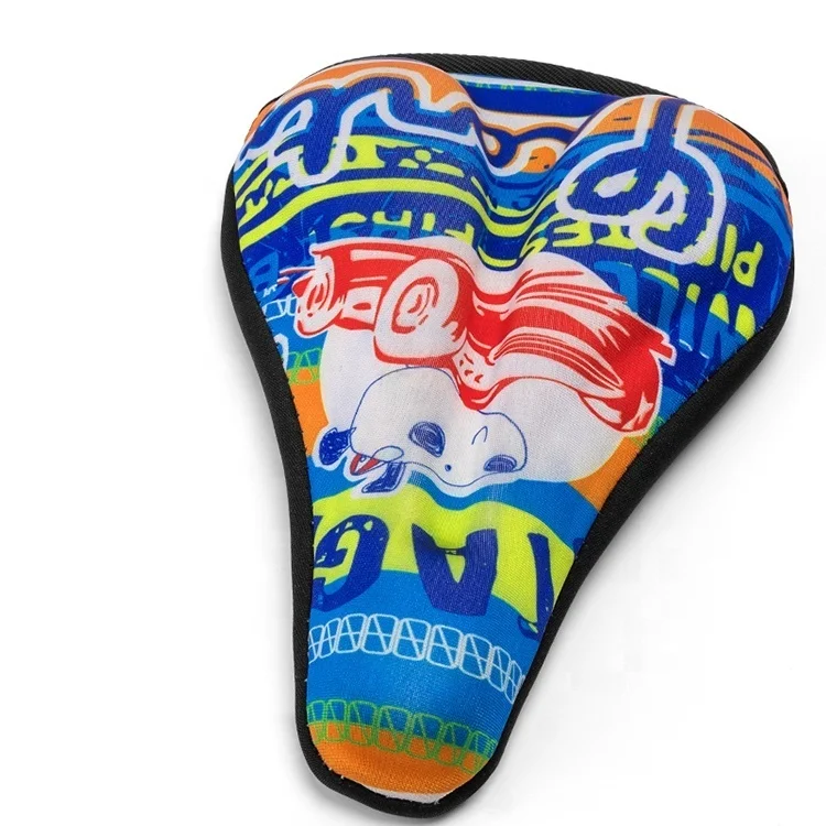 

Children bike Seat Cover Children Bicycle saddle Cover Thick Soft Sponge Saddle Cycling Saddle cover, Black and red,as your request