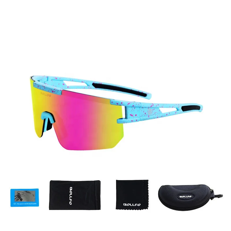 

Cycling Big Frame Colorful Windproof Customized Motorcycle Polarized Sports Cycle Sunglasses Mens, Multiple colors