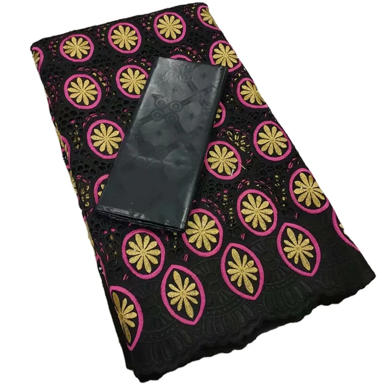 

Sinya Hot Sell High Quality Embroidery New Style Bazin Lace And Cotton Material Beautiful Dress Swiss Voile Lace Farics