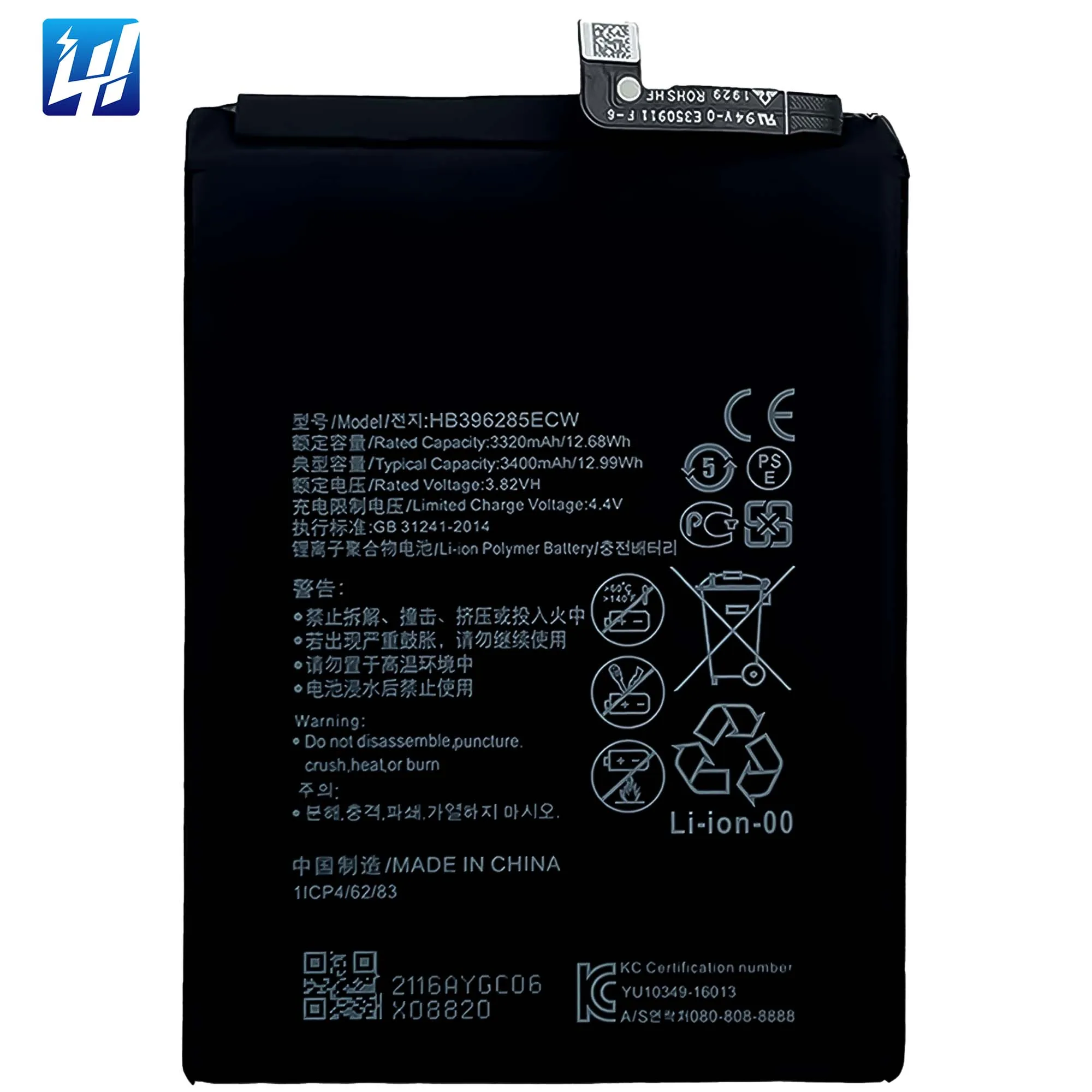 

HB396285ECW Honor20 lite 10i Rechargeable Li-Polymer Battery for Huawei P smart 2019