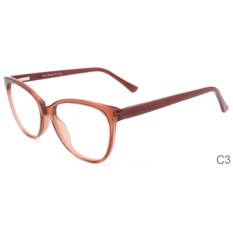 

High Quality Optical Designer Wholesale Eyeglasses Acetate Eyeglass Frame, 3 colors