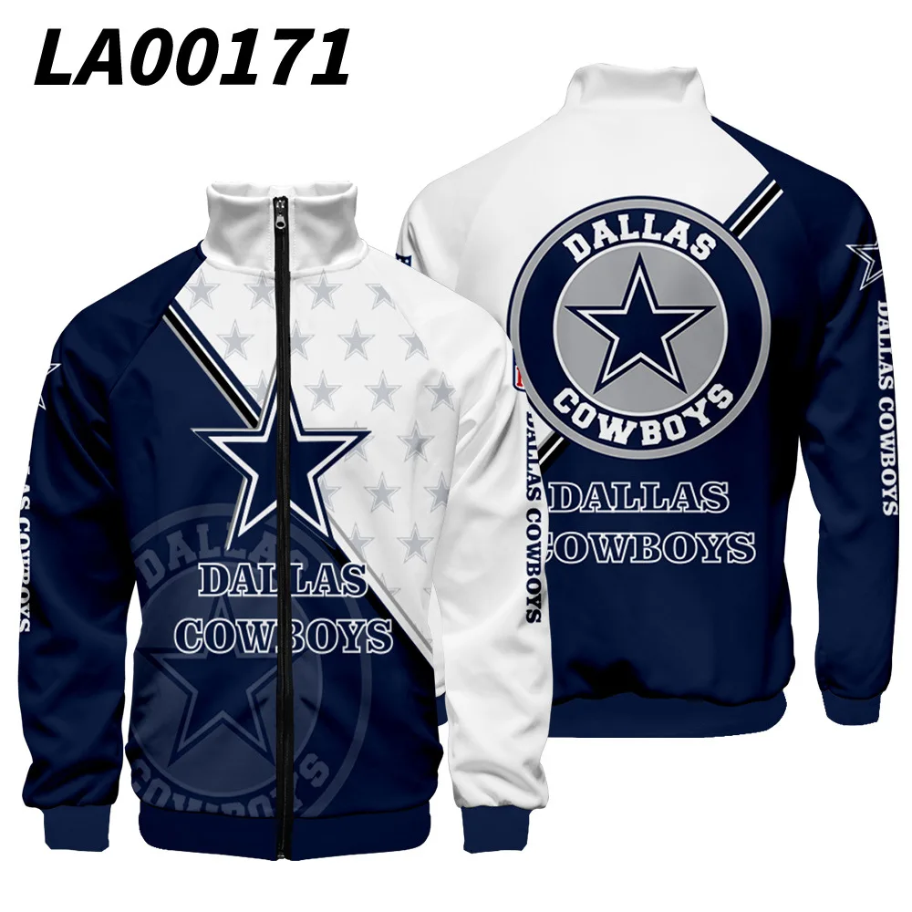 

New Cowboys 32 Teams Wholesale 1 Moq Drop Shipping Men Women Outdoor Jacket Sweatshirts Blank Men Jacket plus size men's jackets