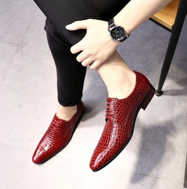 

Fashion Popular Black Matte Leather Shoes Men's Dress Formal Shoes for Officer, White/black/yellow