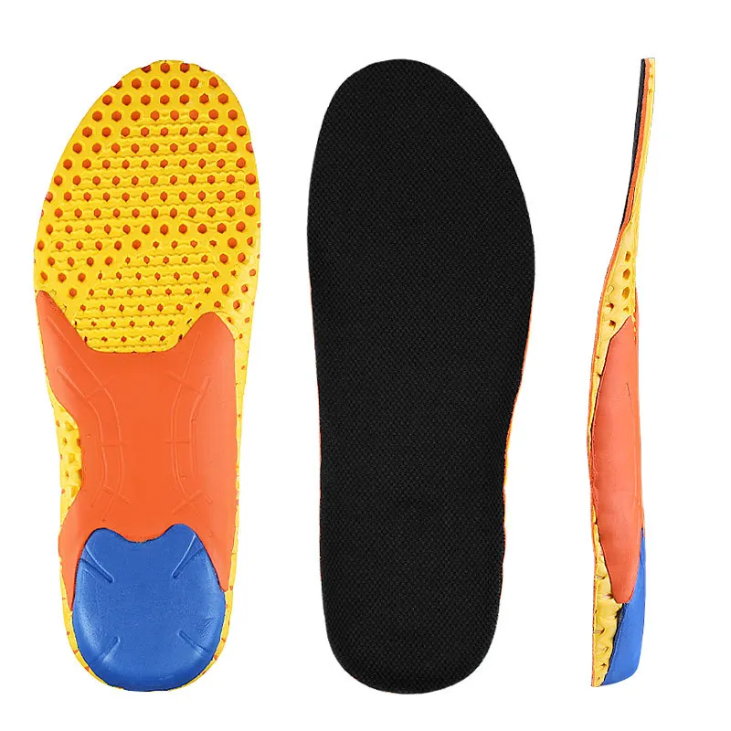 

Summer Breathable Foot Sport Insole Honeycomb Shoe Insert, Black+yellow