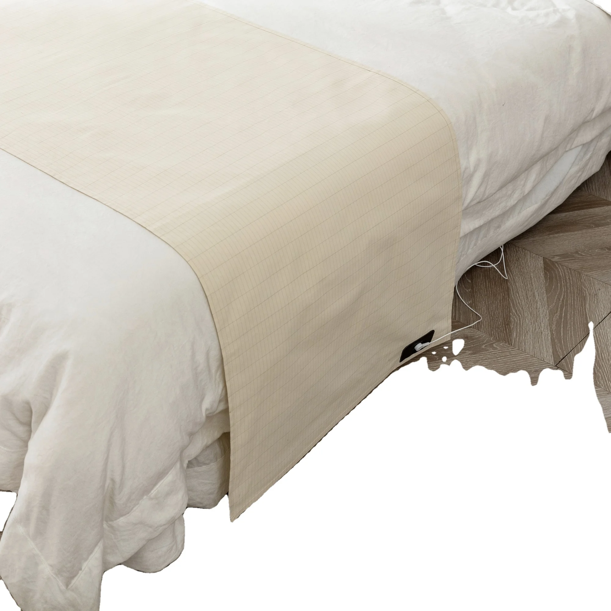 10% Silver ESD Earthing Half Flat Sheet 60 X 220 cm Health Therapy With a Local Ground Cord