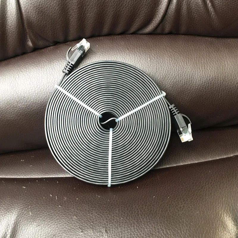 cantell Factory 5m highly flexible flat cable cat6 network patch cord cat6 network cable - ANKUX.COM