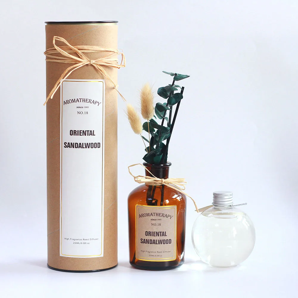 

230ml home fragrance aromatherapy reed diffuser with tube packaging